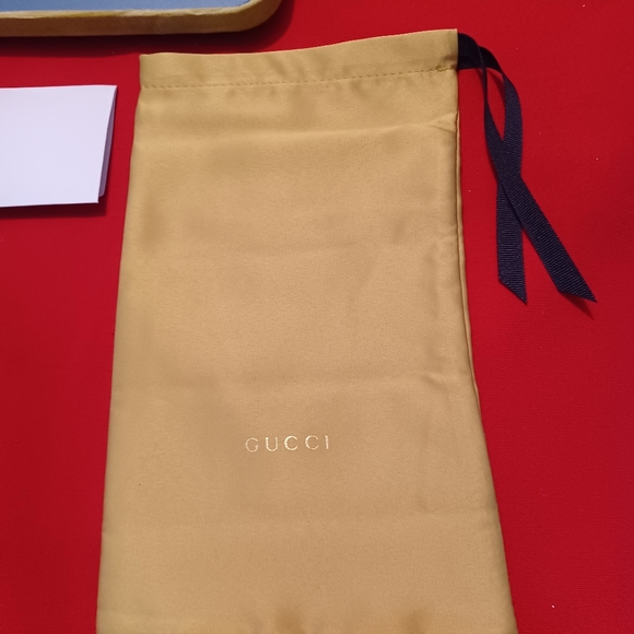 Gucci Accessories New Gucci Sunglasses Eyeglasses Case Gold Velvet
